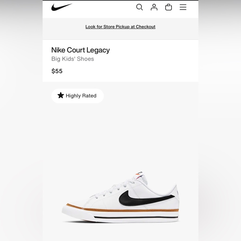 Nike Court Legacy Youth Brand New Shoes